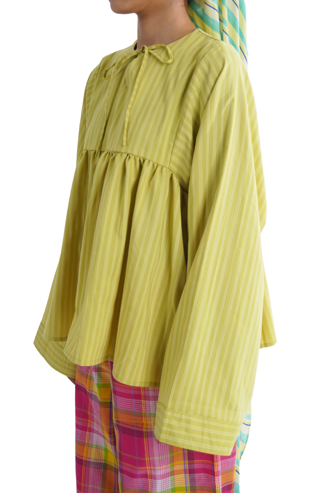 Pear Pinstripe : The RYSA Blouse